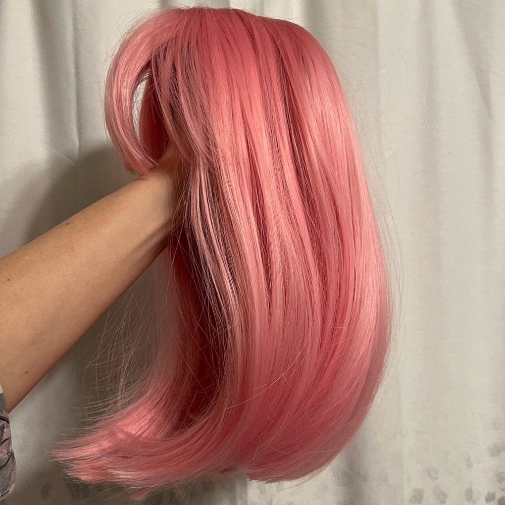 Pink wig